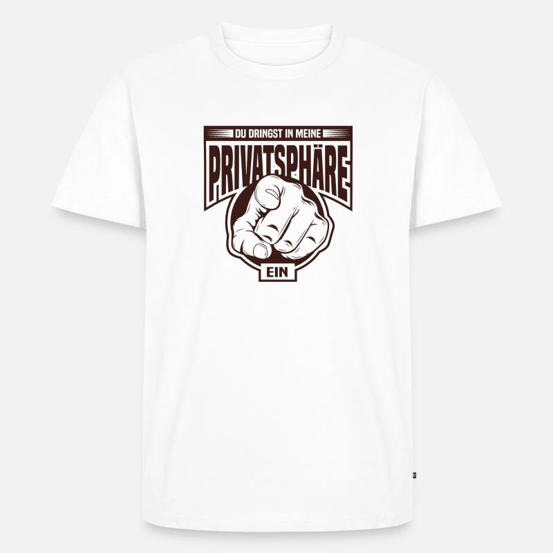 Datenschutz Internet Datenschutzbeauftragte Lustig - Männer Premium Bio T-Shirt - Weiß