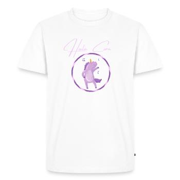 Hula Corn Lila - Men's Premium Organic T-Shirt - white - Front - Nico (187cm)