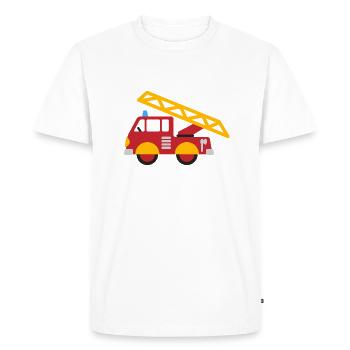 fire brigade - Men's Premium Organic T-Shirt - white - Front - Nico (187cm)