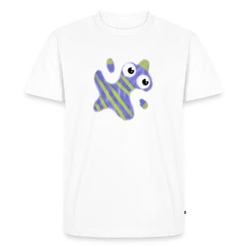 Superbug du virus de la craie pourpre - T-shirt Premium bio Homme - blanc - Devant - Nico (187cm)