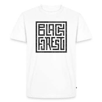 Forêt-Noire - Conception du labyrinthe de la Forêt-Noire - T-shirt Premium bio Homme - blanc - Devant - Nico (187cm)