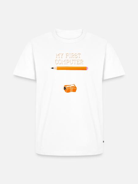 Lustiges Nerd Computer Shirt Geschenk - Männer Premium Bio T-Shirt - Weiß