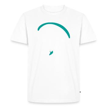 Parapente parapente parapente - T-shirt Premium bio Homme - blanc - Devant - Nico (187cm)