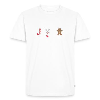 Merry Christmas - Men's Premium Organic T-Shirt - white - Front - Nico (187cm)