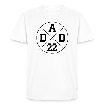 DAD 22 FATHER PAPA 2022 FATHER'S DAY GIFT MEN - Men's Premium Organic T-Shirt - white - Front - Nico (187cm)