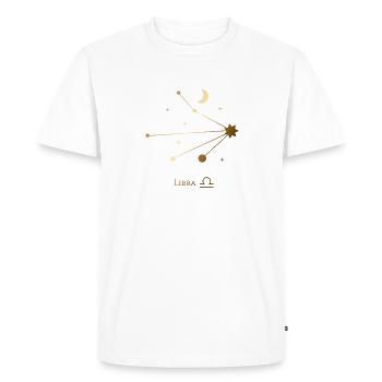 Balance/Balance - Signe du zodiaque - T-shirt Premium bio Homme - blanc - Devant - Nico (187cm)