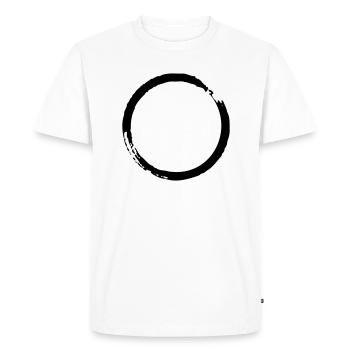 Cercle - T-shirt Premium bio Homme - blanc - Devant - Nico (187cm)