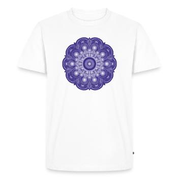 Mandala - T-shirt Premium bio Homme - blanc - Devant - Nico (187cm)