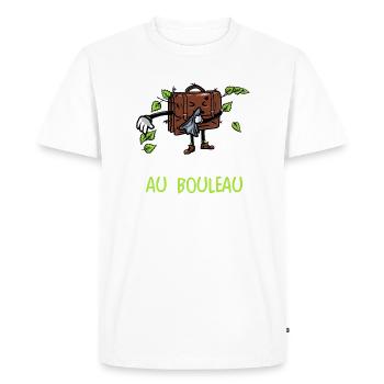 allergique au bouleau - T-shirt Premium bio Homme - blanc - Devant - Nico (187cm)