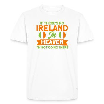 Drapeau irlandais Irlande Vacances Irlande Cadeau - T-shirt Premium bio Homme - blanc - Devant - Nico (187cm)