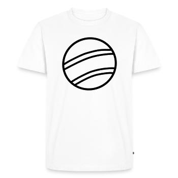 Ball vector illustration - Men's Premium Organic T-Shirt - white - Front - Nico (187cm)