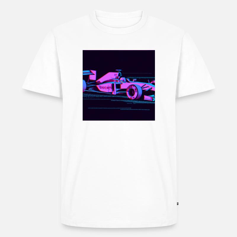 Formel 3 Auto - Männer Premium Bio T-Shirt - Weiß