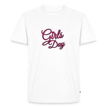 Journée des filles - T-shirt Premium bio Homme - blanc - Devant - Nico (187cm)