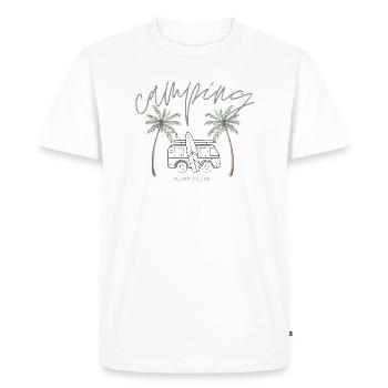 Camping - Surf Club - Men's Premium Organic T-Shirt - white - Front - Nico (187cm)