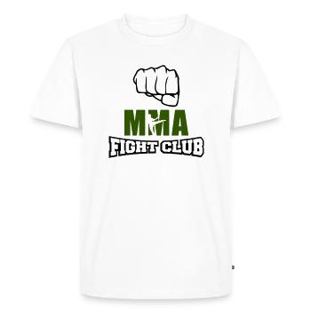 Club de combat MMA - T-shirt Premium bio Homme - blanc - Devant - Nico (187cm)