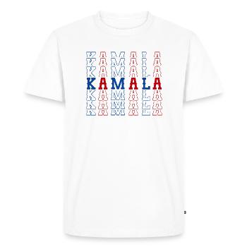 KAMALA HARRIS America - Men's Premium Organic T-Shirt - white - Front - Nico (187cm)