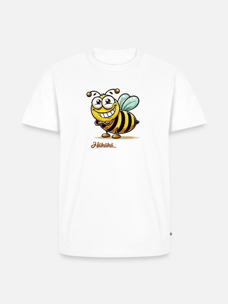 Bee Wasp Animal - Men's Premium Organic T-Shirt - white