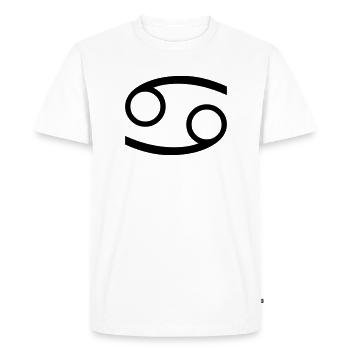 cancer / cancer - T-shirt Premium bio Homme - blanc - Devant - Nico (187cm)