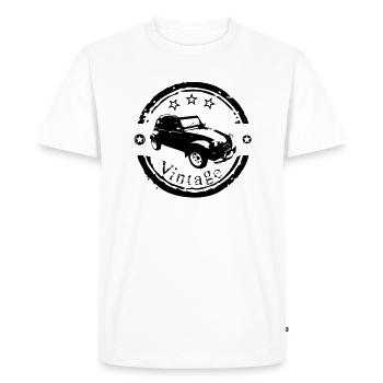 Vintage old car ancienne4 - Men's Premium Organic T-Shirt - white - Front - Nico (187cm)