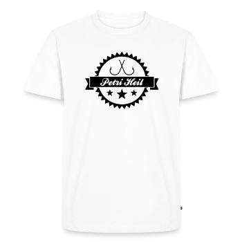 as8_petri_heil - Men's Premium Organic T-Shirt - white - Front - Nico (187cm)