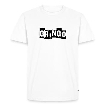 gangsters Cartel pablo Gringo Mexique T-shirt - T-shirt Premium bio Homme - blanc - Devant - Nico (187cm)