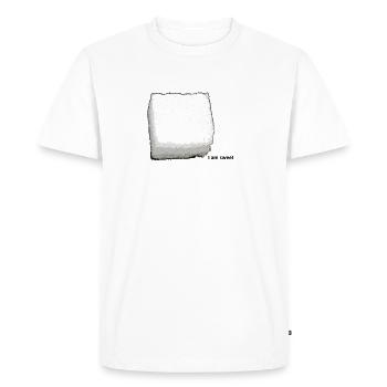 Morceau de sucre - T-shirt Premium bio Homme - blanc - Devant - Nico (187cm)