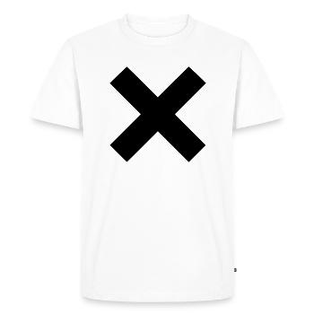 croix - T-shirt Premium bio Homme - blanc - Devant - Nico (187cm)