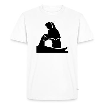 Physiotherapist - Men's Premium Organic T-Shirt - white - Front - Nico (187cm)