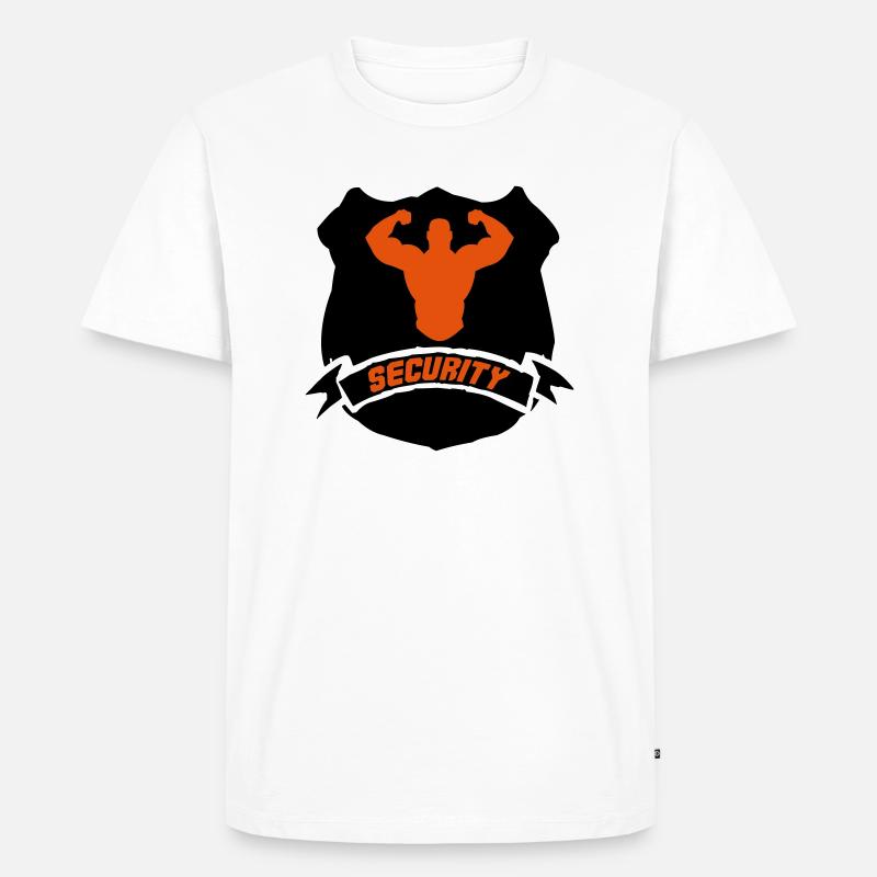 security_002 - Männer Premium Bio T-Shirt - Weiß