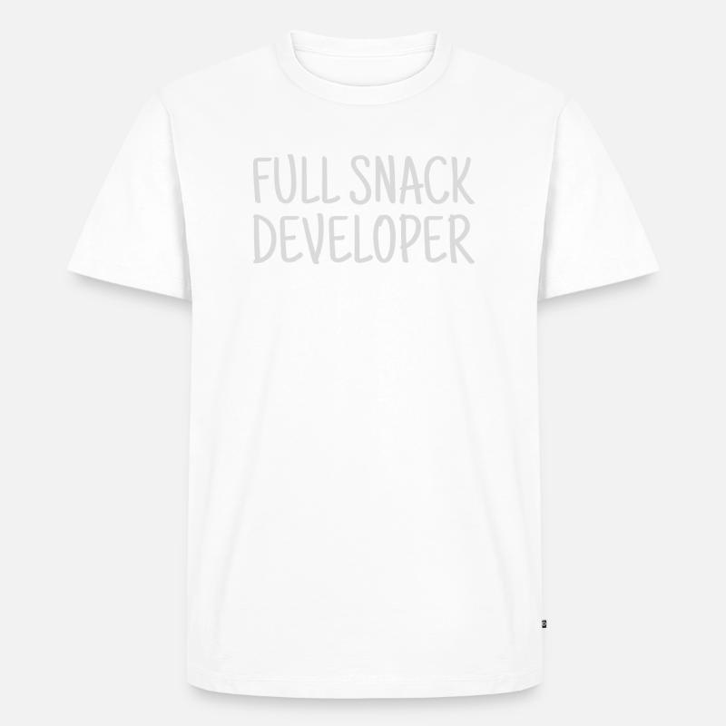 Full snack developer - Men's Premium Organic T-Shirt - white