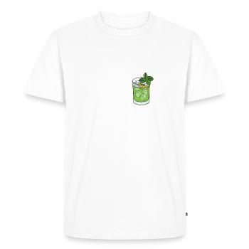 Carrément trop tonic - T-shirt Premium bio Homme - blanc - Devant - Nico (187cm)