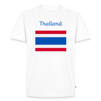 Drapeau de la Thaïlande - T-shirt Premium bio Homme - blanc - Devant - Nico (187cm)