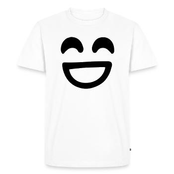 Smile Face Vector - T-shirt Premium bio Homme - blanc - Devant - Nico (187cm)