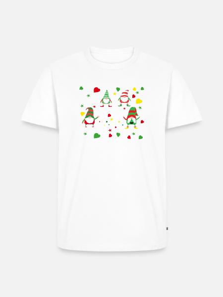 Hangin mit meinen Gnomies - Männer Premium Bio T-Shirt - Weiß