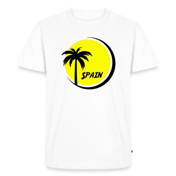 Spain - Men's Premium Organic T-Shirt - white - Front - Nico (187cm)