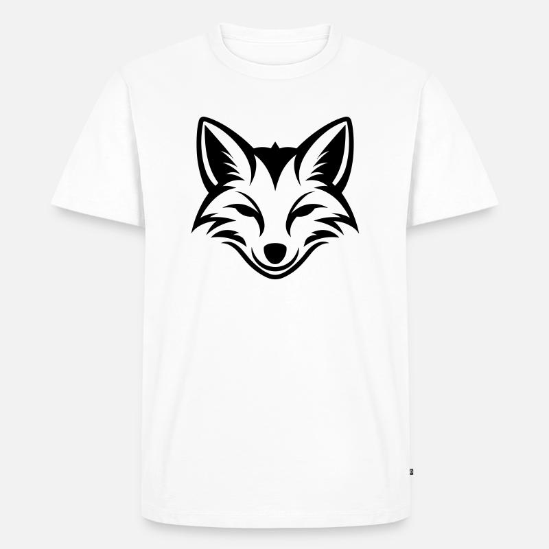 Fuchs - Männer Premium Bio T-Shirt - Weiß