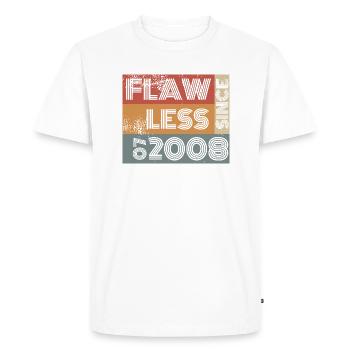 16th Birthday Flawless since 07/2008 - Men's Premium Organic T-Shirt - white - Front - Nico (187cm)