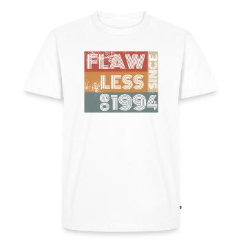 30th Birthday Flawless since 08/1994 - Men's Premium Organic T-Shirt - white - Front - Nico (187cm)