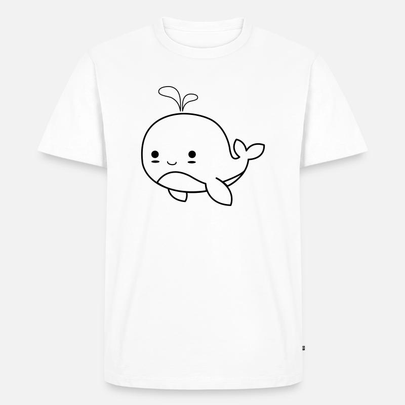 baby wal 01 - Männer Premium Bio T-Shirt - Weiß