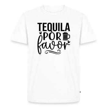 Tequila por favor - Men's Premium Organic T-Shirt - white - Front - Nico (187cm)