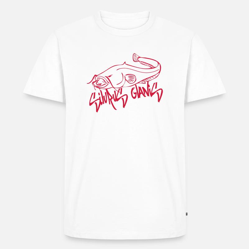 silurus glanis1 - Männer Premium Bio T-Shirt - Weiß