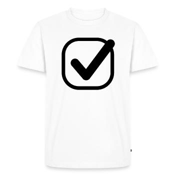 haken_icon_f1 - T-shirt Premium bio Homme - blanc - Devant - Nico (187cm)