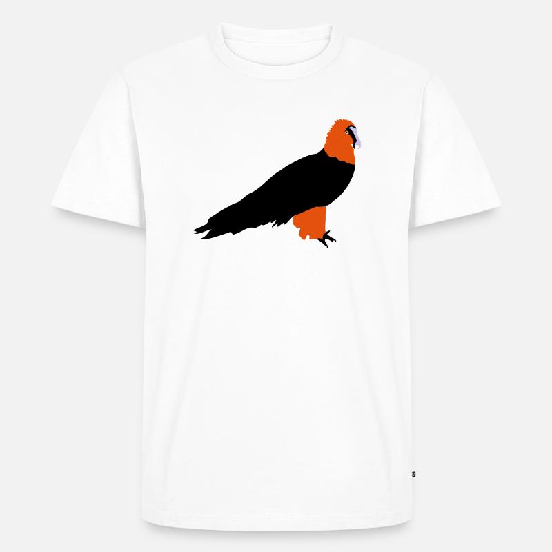 Bartgeier - Männer Premium Bio T-Shirt - Weiß