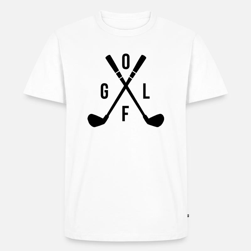 golf - Männer Premium Bio T-Shirt - Weiß