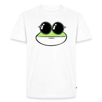 Frog funny sunglasses - Men's Premium Organic T-Shirt - white - Front - Nico (187cm)