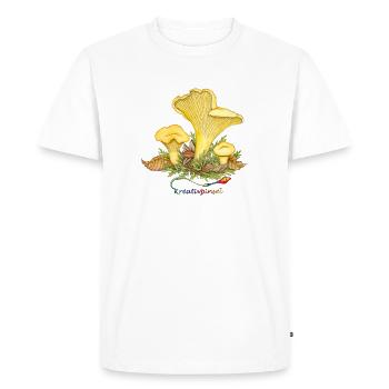 chanterelle - T-shirt Premium bio Homme - blanc - Devant - Nico (187cm)