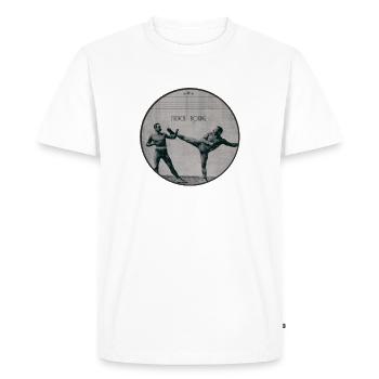 Boxing French - Savate - Men's Premium Organic T-Shirt - white - Front - Nico (187cm)