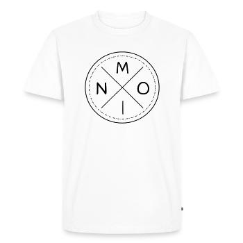 Bonjour - T-shirt Premium bio Homme - blanc - Devant - Nico (187cm)