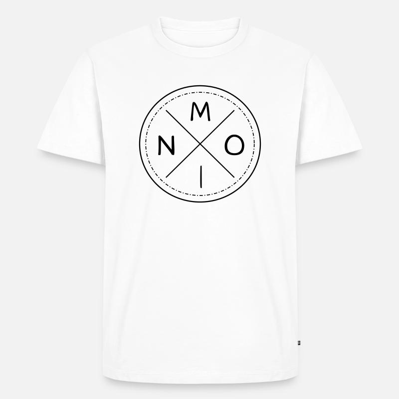 Moin - Männer Premium Bio T-Shirt - Weiß