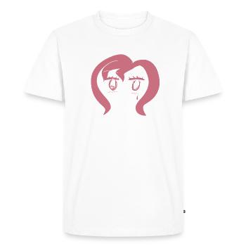 cheveux roses - T-shirt Premium bio Homme - blanc - Devant - Nico (187cm)